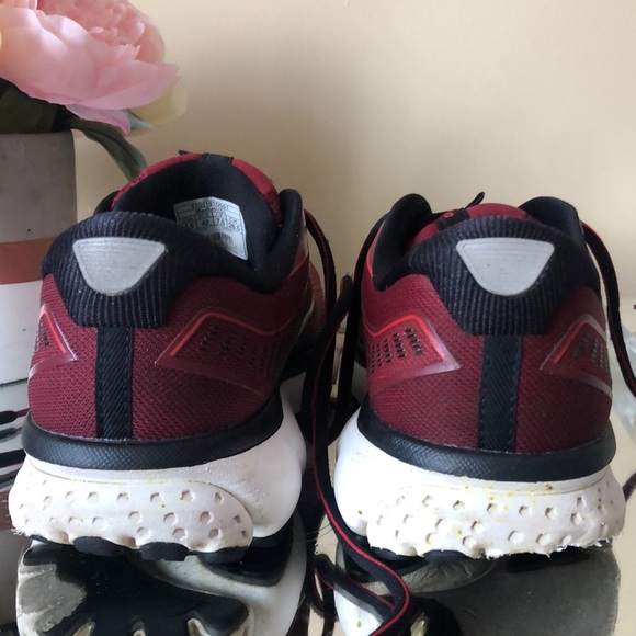 BROOKS GHOST 12 RED/BIKING RED/BLACK Running Shoes - Picture 5 of 11